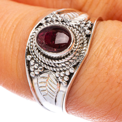 Garnet Ring Size 7.75 (925 Sterling Silver) R146107