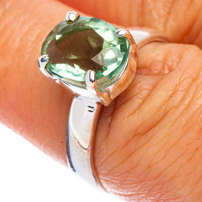 Rare Green Apatite Ring Size 6.75 (925 Sterling Silver) R146717