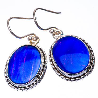 Aura Opal 925 Sterling Silver Earrings 1 3/8" (925 Sterling Silver) EARR432227