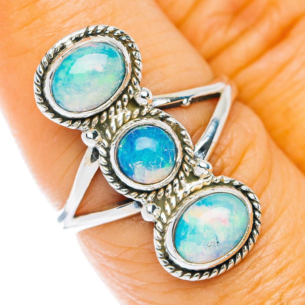 Ethiopian Opal Ring Size 7.25 (.925 Sterling Silver)