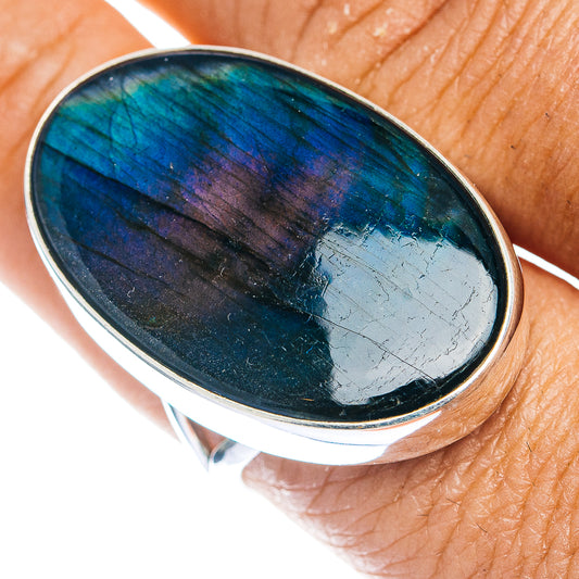Premium Labradorite Ring Size 9.5 (.925 Sterling Silver)