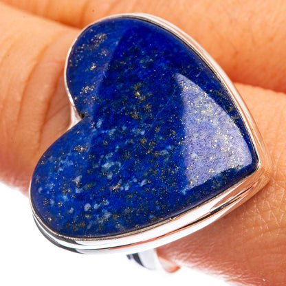 Large Lapis Lazuli 925 Sterling Silver Ring Size 9.75