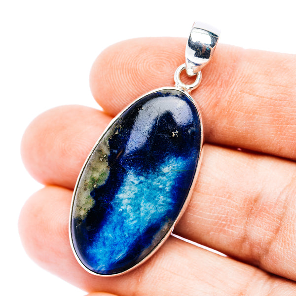 Premium Afghanite Pendant 1 3/4" (.925 Sterling Silver)