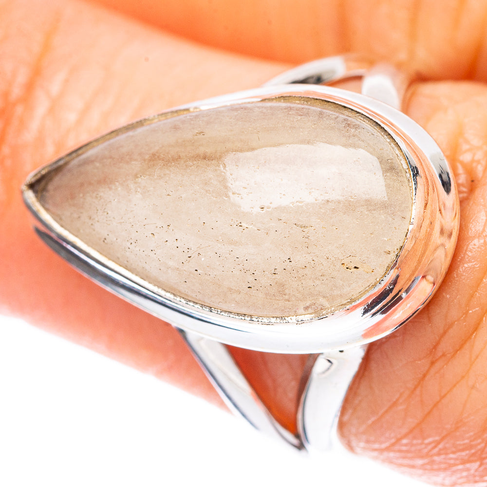 Rare Libyan Desert Glass Ring Size 7 (925 Sterling Silver) R3973