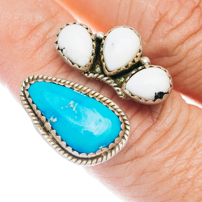 Exclusive Sierra Bella Turquoise, White Buffalo Turquoise Ring Size 7.25 (.925 Sterling Silver)