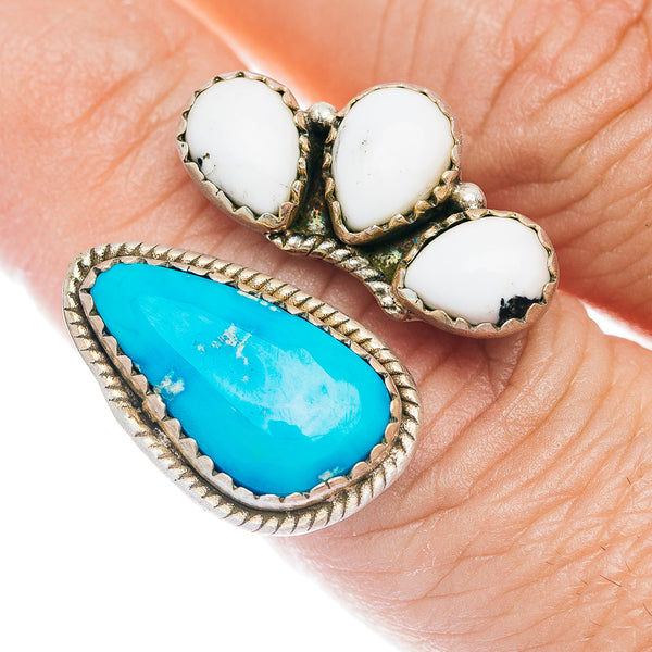 Exclusive Sierra Bella Turquoise, White Buffalo Turquoise Ring Size 7.25 (.925 Sterling Silver)
