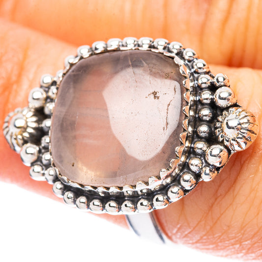 Rose Quartz Ring Size 7.5 (925 Sterling Silver) R3955