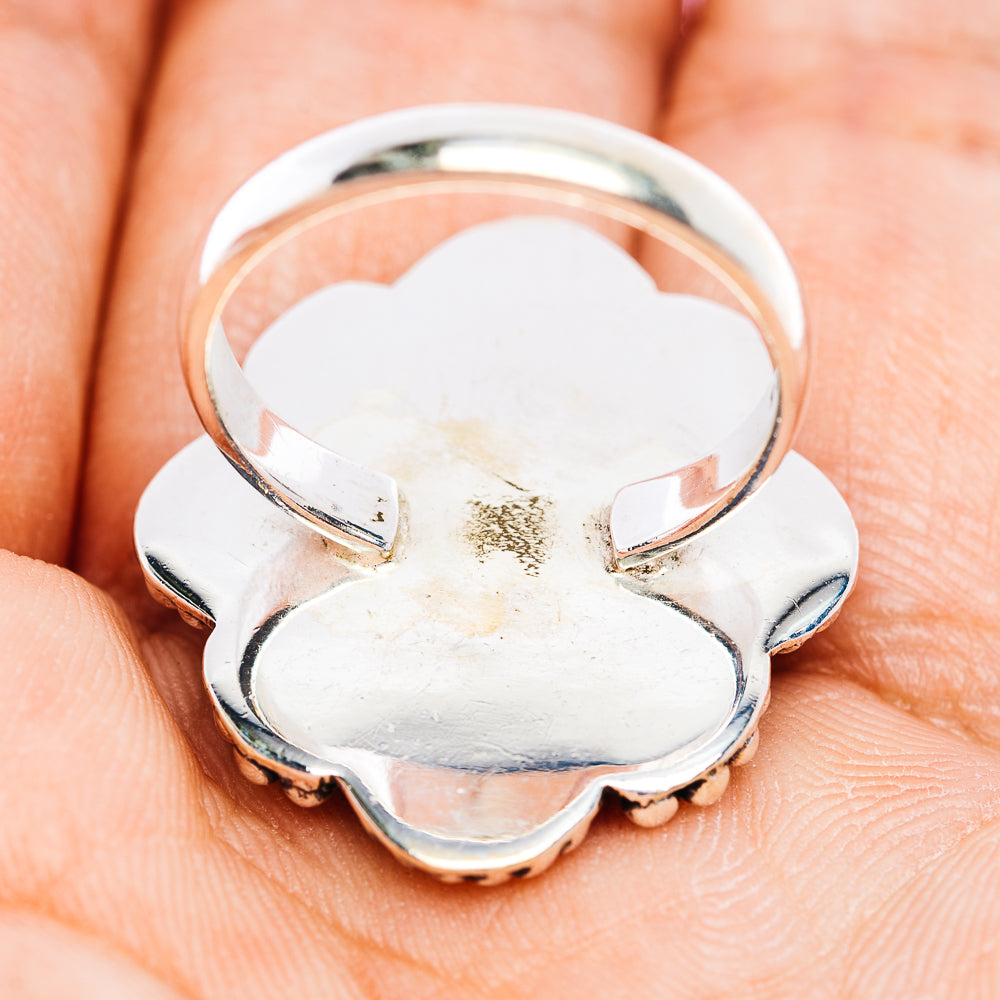 Gem Silica Ring Size 7.5 (.925 Sterling Silver)