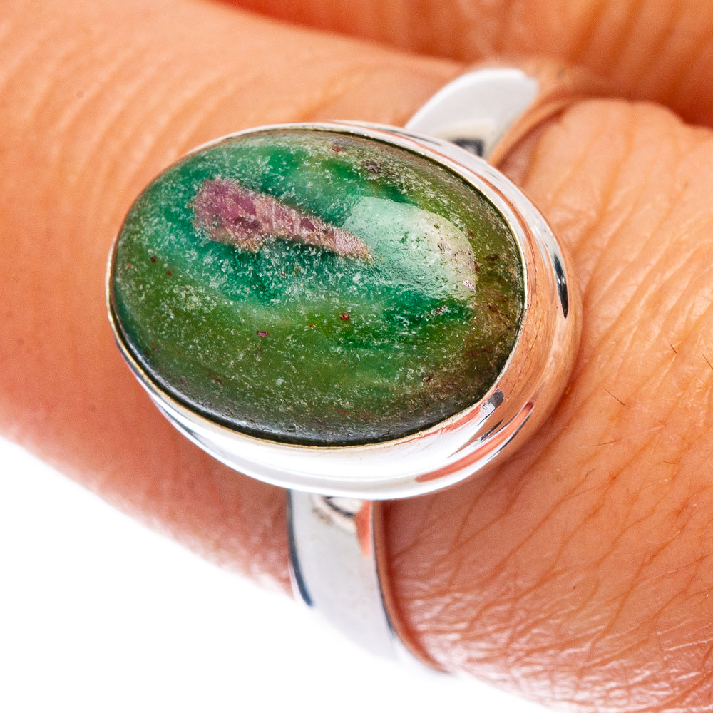 Ruby Fuchsite Ring Size 8 (925 Sterling Silver) R146742