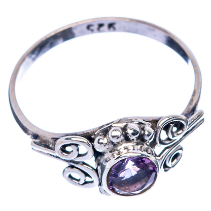 Faceted Amethyst Dainty Ring Size 5.75 (925 Sterling Silver) R145514