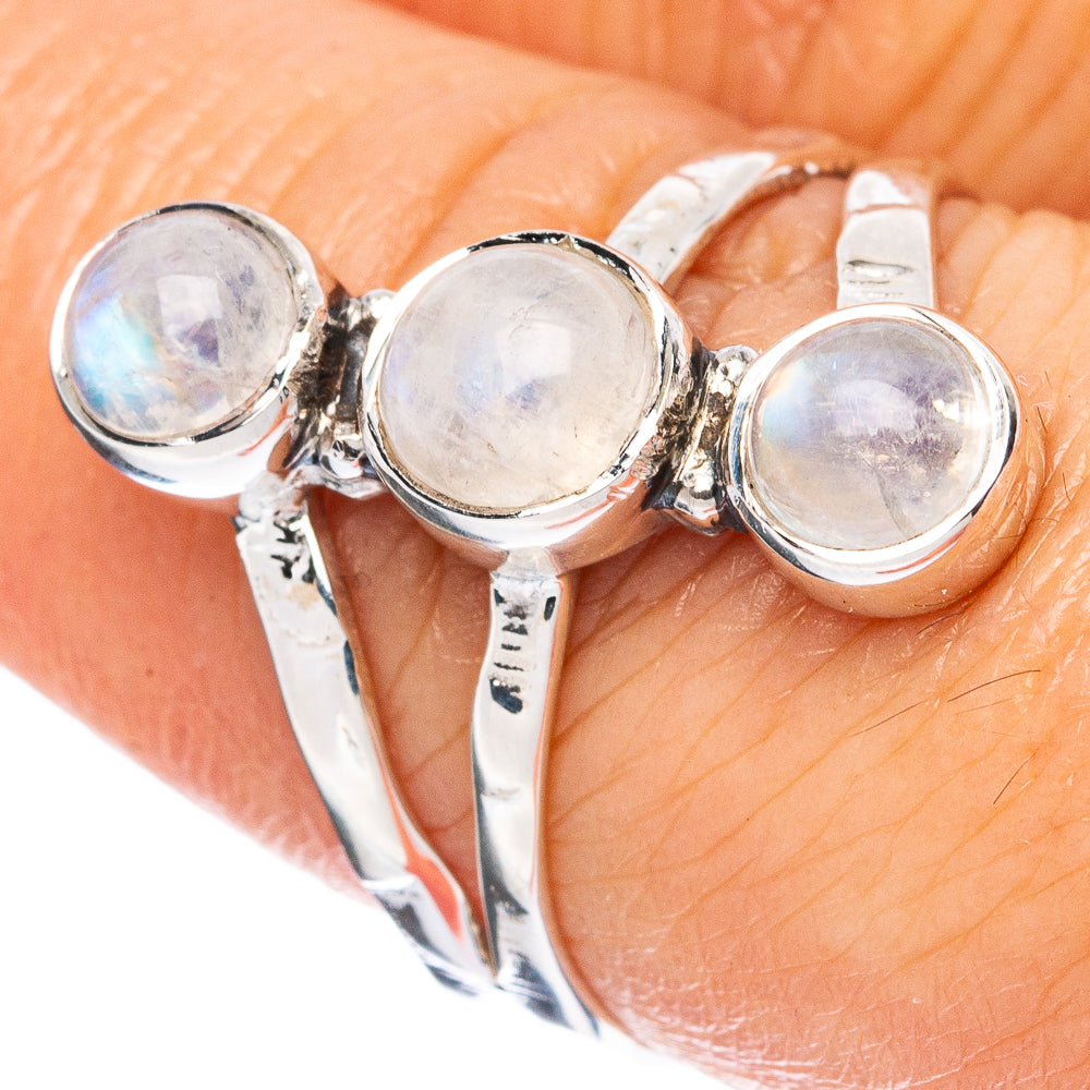 Premium Rainbow Moonstone Ring Size 7.75 (925 Sterling Silver) R3643