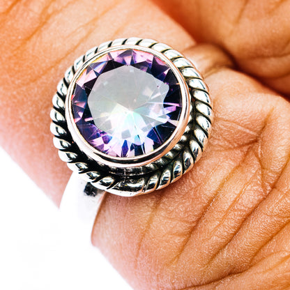 Mystic Topaz Ring Size 6.75 (.925 Sterling Silver)