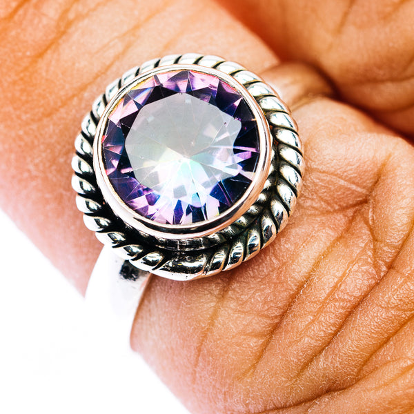 Mystic Topaz Ring Size 6.75 (.925 Sterling Silver)