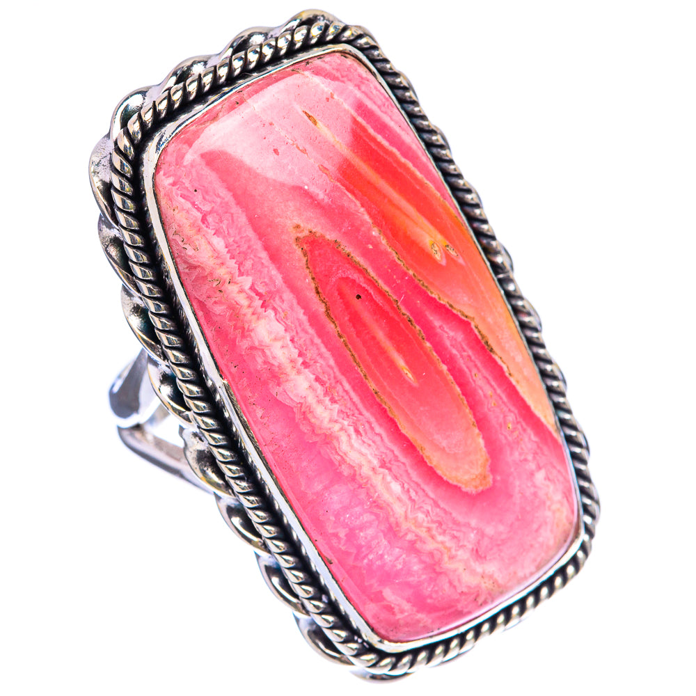 Large Rhodochrosite Ring Size 6.75 (925 Sterling Silver) R142906