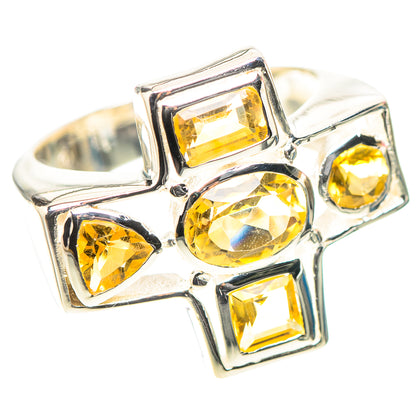 Faceted Citrine Ring Size 6 (925 Sterling Silver) RING138355