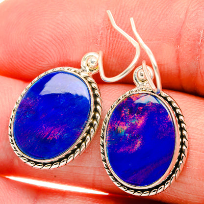 Aura Opal Earrings 1 3/8" (925 Sterling Silver) EARR432094