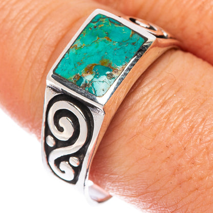 Rare Arizona Turquoise Ring Size 10.5 (925 Sterling Silver) R1577