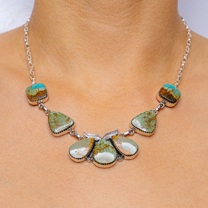 Royston Turquoise Necklaces 17" (.925 Sterling Silver)