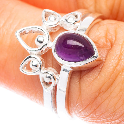 Amethyst Ring Size 6.75 (925 Sterling Silver) R5510