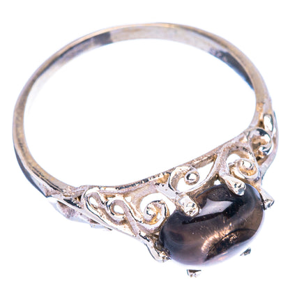 Smoky Quartz Dainty Ring Size 8.25 (925 Sterling Silver) R146954
