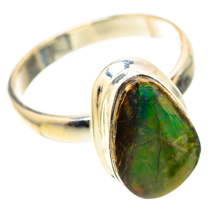 Canadian Ammolite Ring Size 8.25 (925 Sterling Silver) RING139771