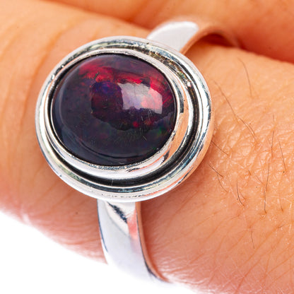 Black Opal Ring Size 10 (925 Sterling Silver) R144743