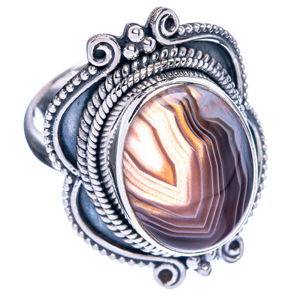 Botswana Agate Ring Size 6 (925 Sterling Silver) R144394