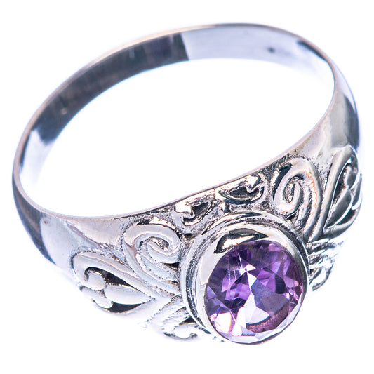 Faceted Amethyst Ring Size 9.75 (925 Sterling Silver) R1529