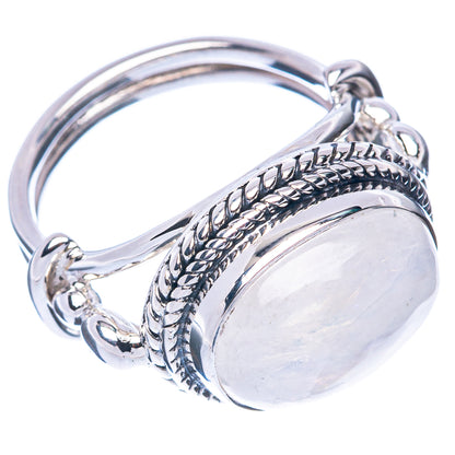 Premium Rainbow Moonstone 925 Sterling Silver Ring Size 7 (925 Sterling Silver) R2704