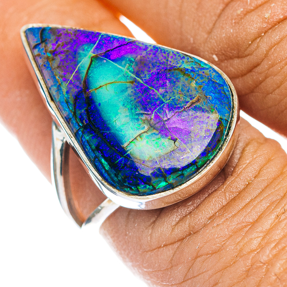 Premium Sterling Opal Ring Size 7.75 (.925 Sterling Silver)