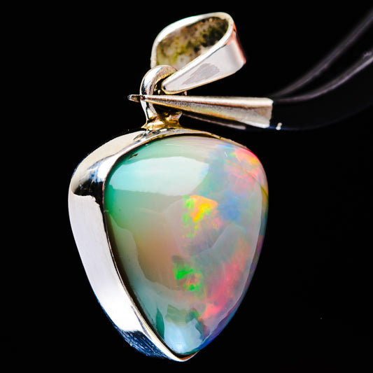 Premium Ethiopian Opal Pendant 1 1/8" (.925 Sterling Silver)
