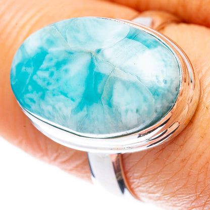 Larimar Ring Size 8.25 (925 Sterling Silver) R2198