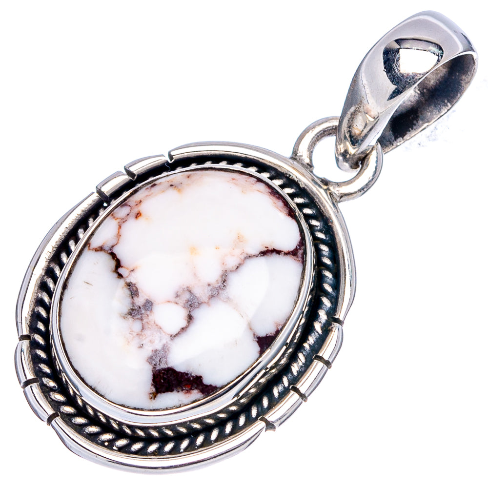 Wild Horse Jasper Pendant 1 1/4" (.925 Sterling Silver)