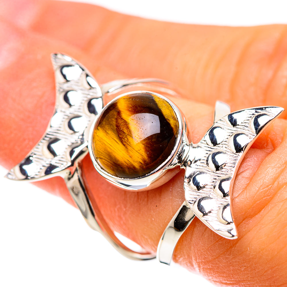 Premium Tiger Eye Ring Size 6 (925 Sterling Silver) RING138212