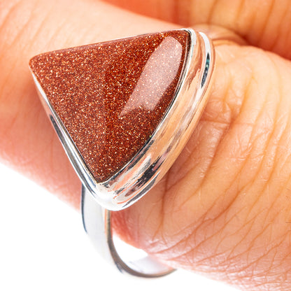 Goldstone Ring Size 10 (.925 Sterling Silver)