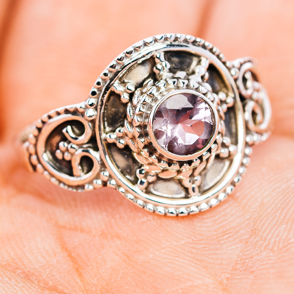 Amethyst Filigree Ring Size 8.75 (.925 Sterling Silver)