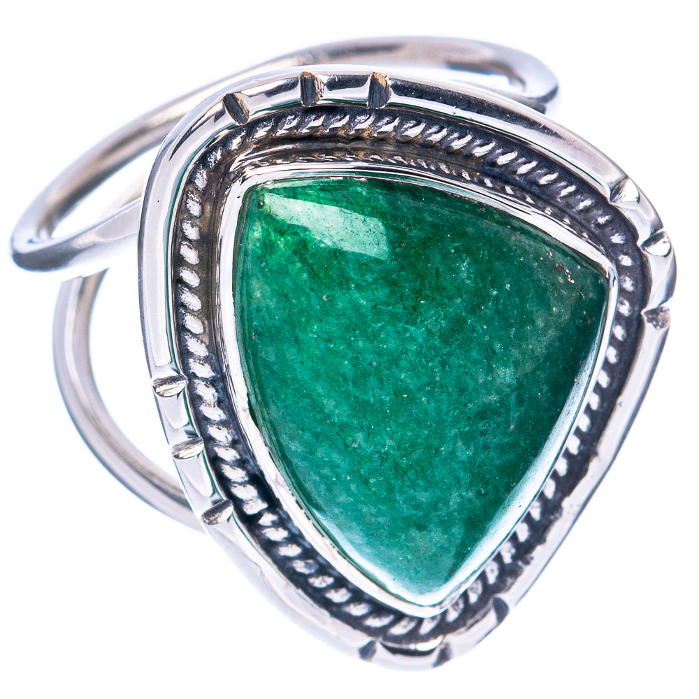 Premium Green Fuchsite Ring Size 7.5 (925 Sterling Silver) R2599
