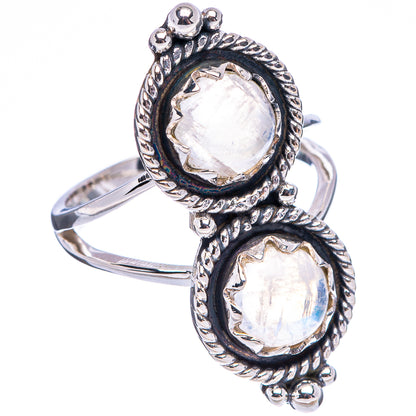 Premium Rainbow Moonstone Ring Size 6.75 (.925 Sterling Silver)
