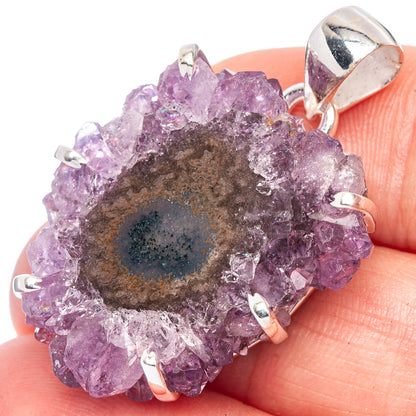 Amethyst Stalactite Pendant 1 1/2" (925 Sterling Silver) P41518
