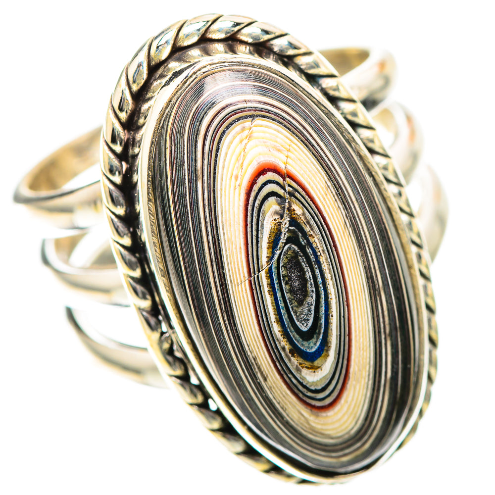 Fordite 925 Sterling Silver Ring Size 6.5 (925 Sterling Silver) RING139409
