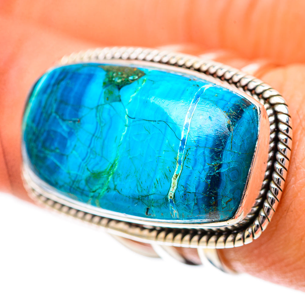 Large Chrysocolla Ring Size 7 (925 Sterling Silver) RING139119