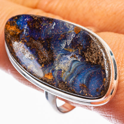 Large Boulder Opal Ring Size 11.25 (925 Sterling Silver) R142354