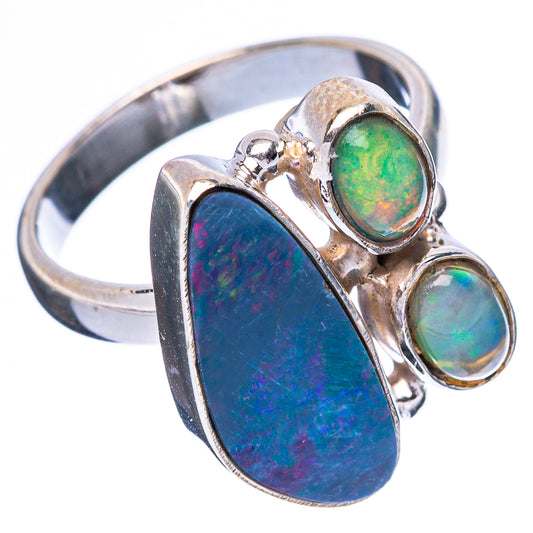 Rare Doublet Opal, Ethiopian Opal Ring Size 6 (925 Sterling Silver) R4382
