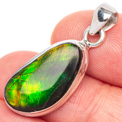 Canadian Ammolite Pendant 1 1/4" (925 Sterling Silver) PD39868
