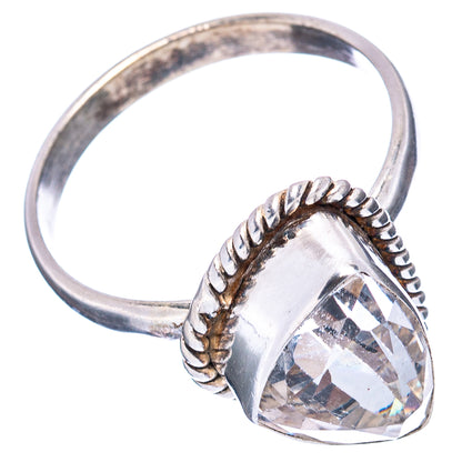 (Classic Series) White Quartz Ring Size 9 (.925 Sterling Silver)