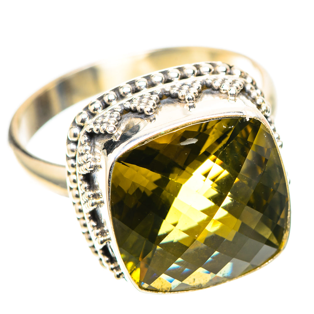 Faceted Citrine Ring Size 10.75 (925 Sterling Silver) RING138372