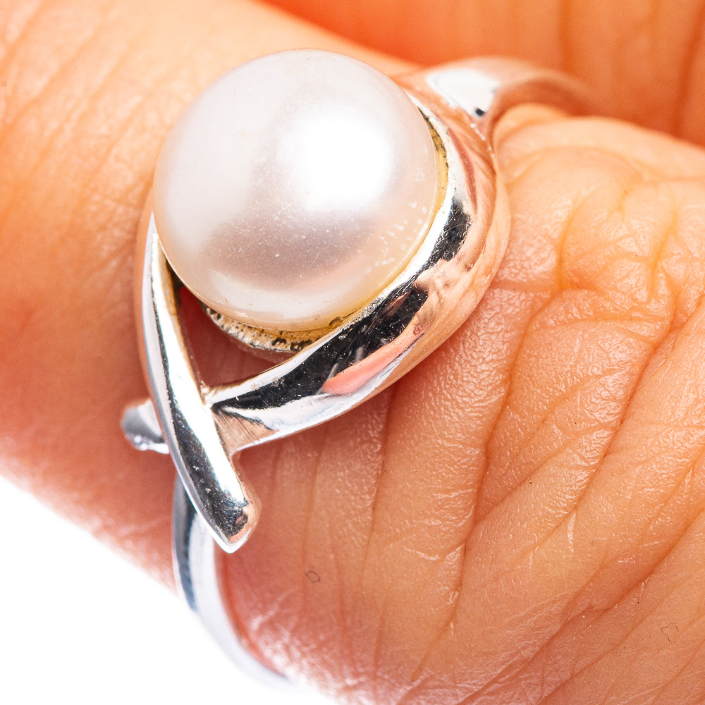 Cultured Pearl Dainty Ring Size 7 (925 Sterling Silver) R142608