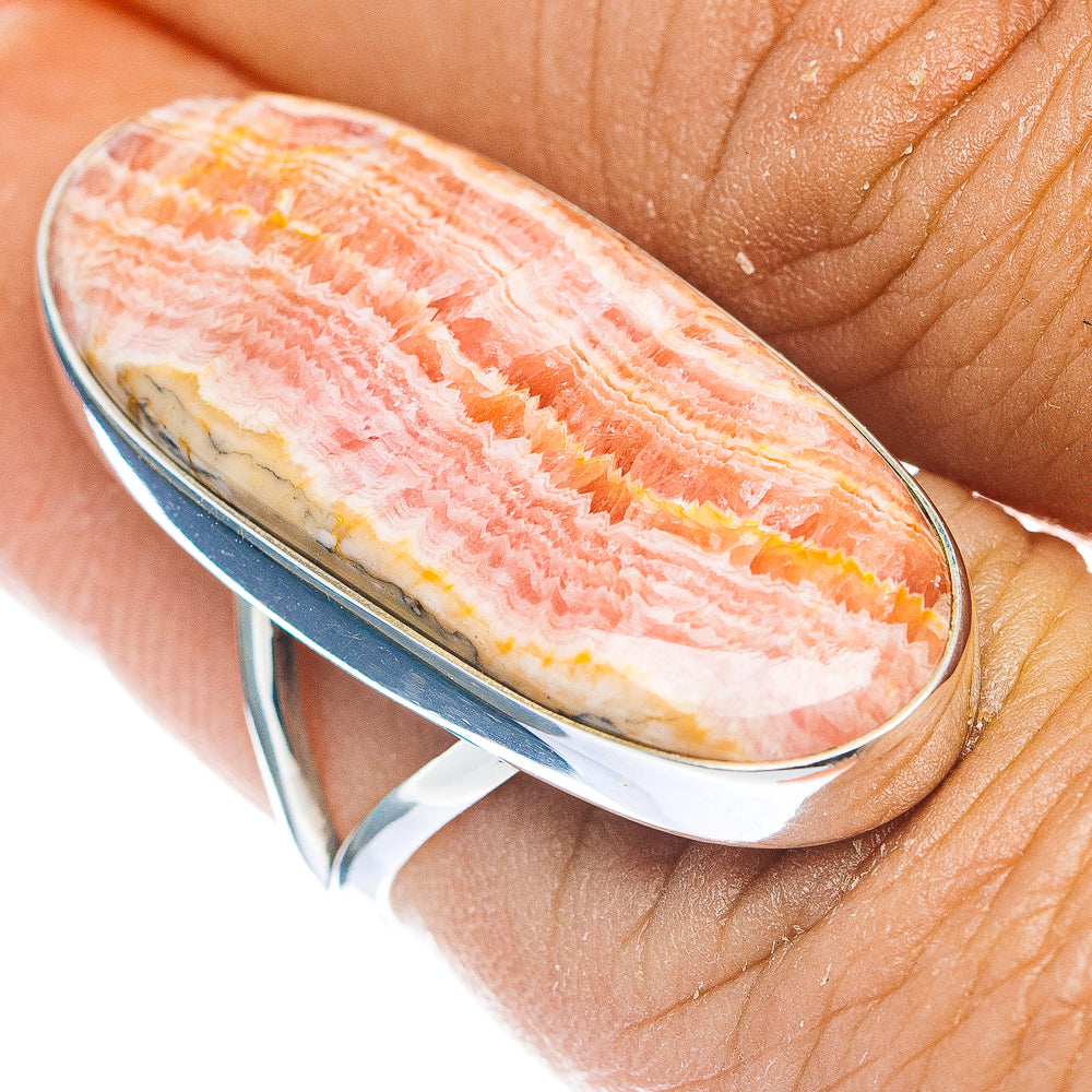Premium Rhodochrosite Ring Size 6.5 (.925 Sterling Silver)