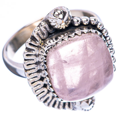 Rose Quartz Ring Size 7.5 (925 Sterling Silver) R3954