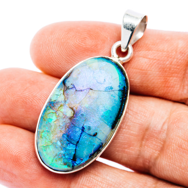 Premium Monarch Opal Pendant 1 3/4" (.925 Sterling Silver)